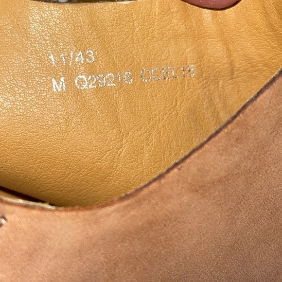 Korks Women's Sandals Size 11 Tan Leather "Annaleigh" Platform Wood Clog Buckle - Picture 10 of 10